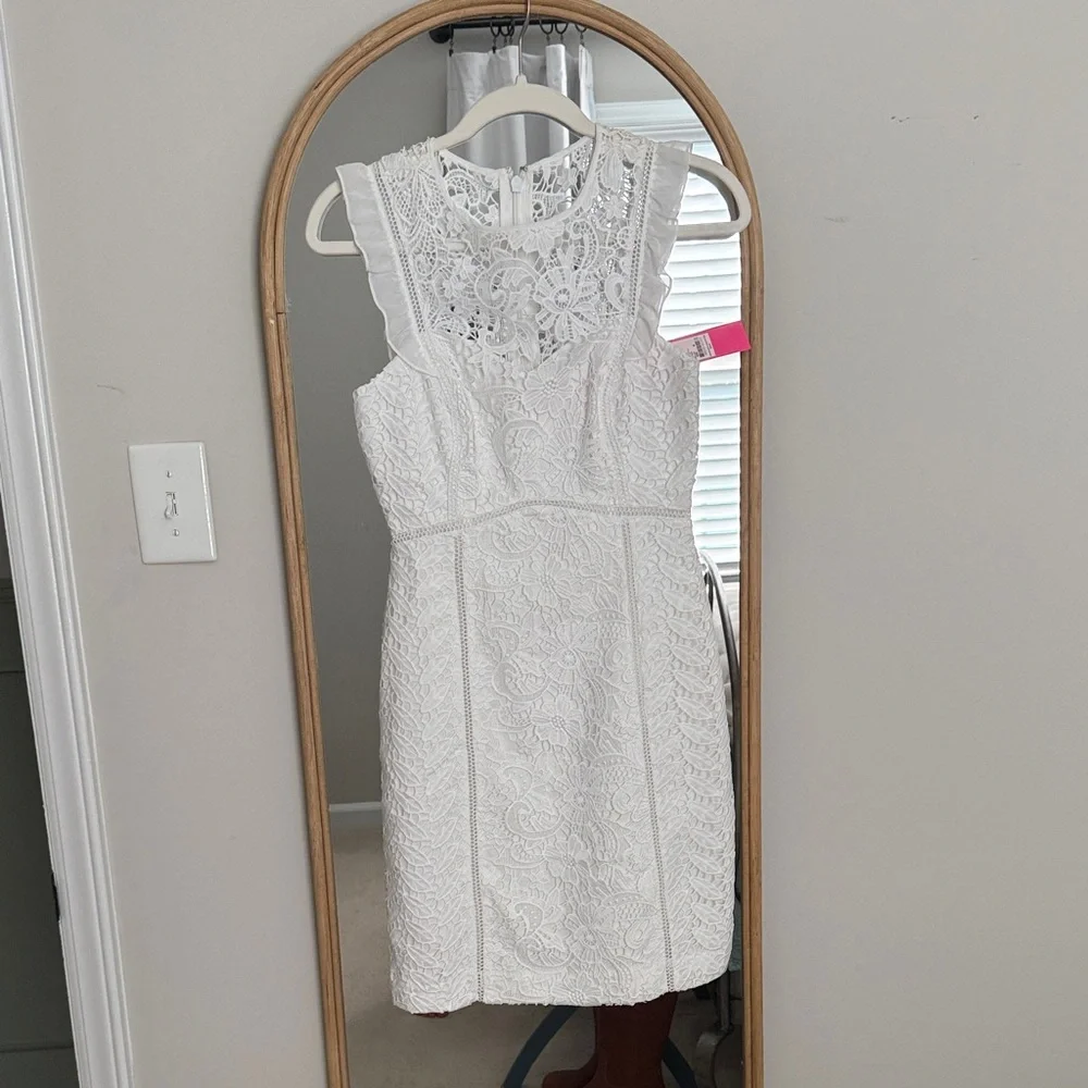 Lilly Pulitzer White Lace Mini Dress - Picture 6 of 6